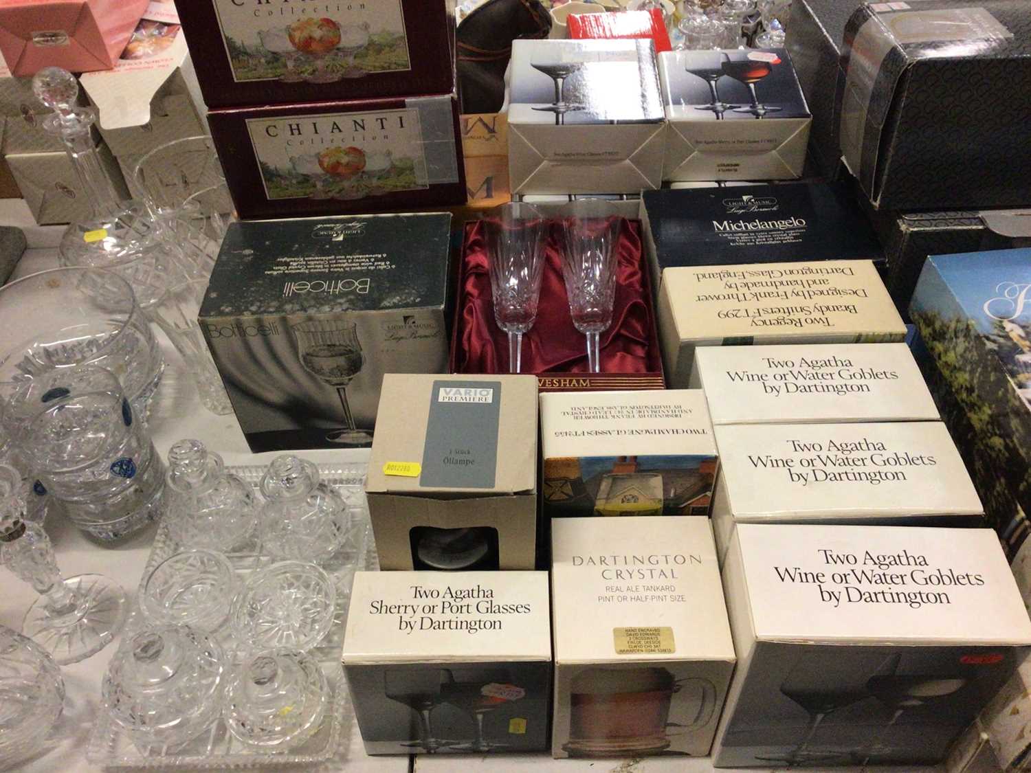 Lot 287 Quantity of boxed glassware including