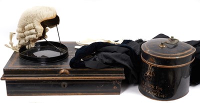 Lot 800 - 19th century suite of Town Clerk wig and formal garments
