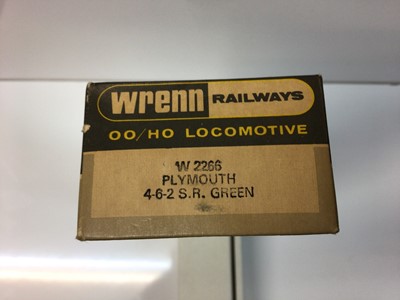 Lot 132 - Wrenn OO gauge 4-6-2 SR Green Streamlined Bulleid Pacific 'Plymouth' tender locomotive 21C103, boxed, W2266