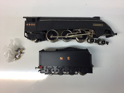 Lot 140 - Wrenn OO gauge 4-6-2 NE Wartime Black A4 Pacific Class 'Gannet' tender locomotive 4900, boxed, W2213/A