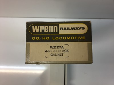 Lot 140 - Wrenn OO gauge 4-6-2 NE Wartime Black A4 Pacific Class 'Gannet' tender locomotive 4900, boxed, W2213/A