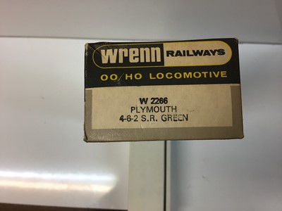Lot 143 - Wrenn OO gauge 4-6-2 SR Green Streamlined Bulleid Pacific 'Plymouth' tender locomotive 21C103, boxed, W2266