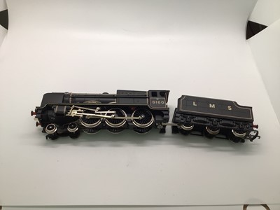 Lot 146 - Wrenn OO gauge LMS LINED black Royal Scot Class 6P 'Queen Victoria's Riflemen' tender locomotive 6160, boxed, W2261/A