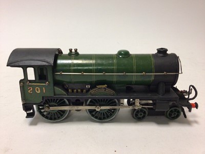 Lot 56 - Hornby O gauge 3-rail LNER lined green 4-4-0 'The Braham Moor' tender locomotive 201, unboxed