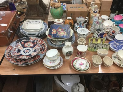 Lot 535 - Collection of 19th century and later teaware together with Japanese Imari dishes, Royal Doulton and other ceramics.