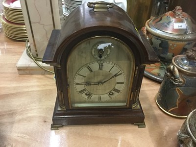 Lot 543 - Waring & Gillows mahogany cased mantel clock