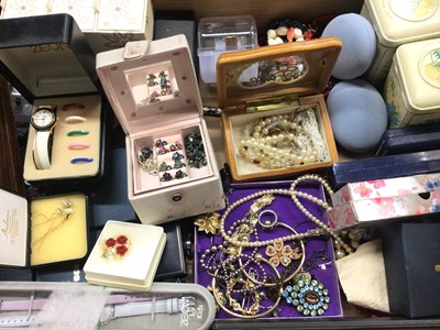Lot 854 - Quantity of costume jewellery, wristwatches, pens and bijouterie