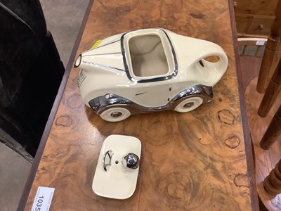 Lot 568 - Art Deco style racing car teapot by Sadler