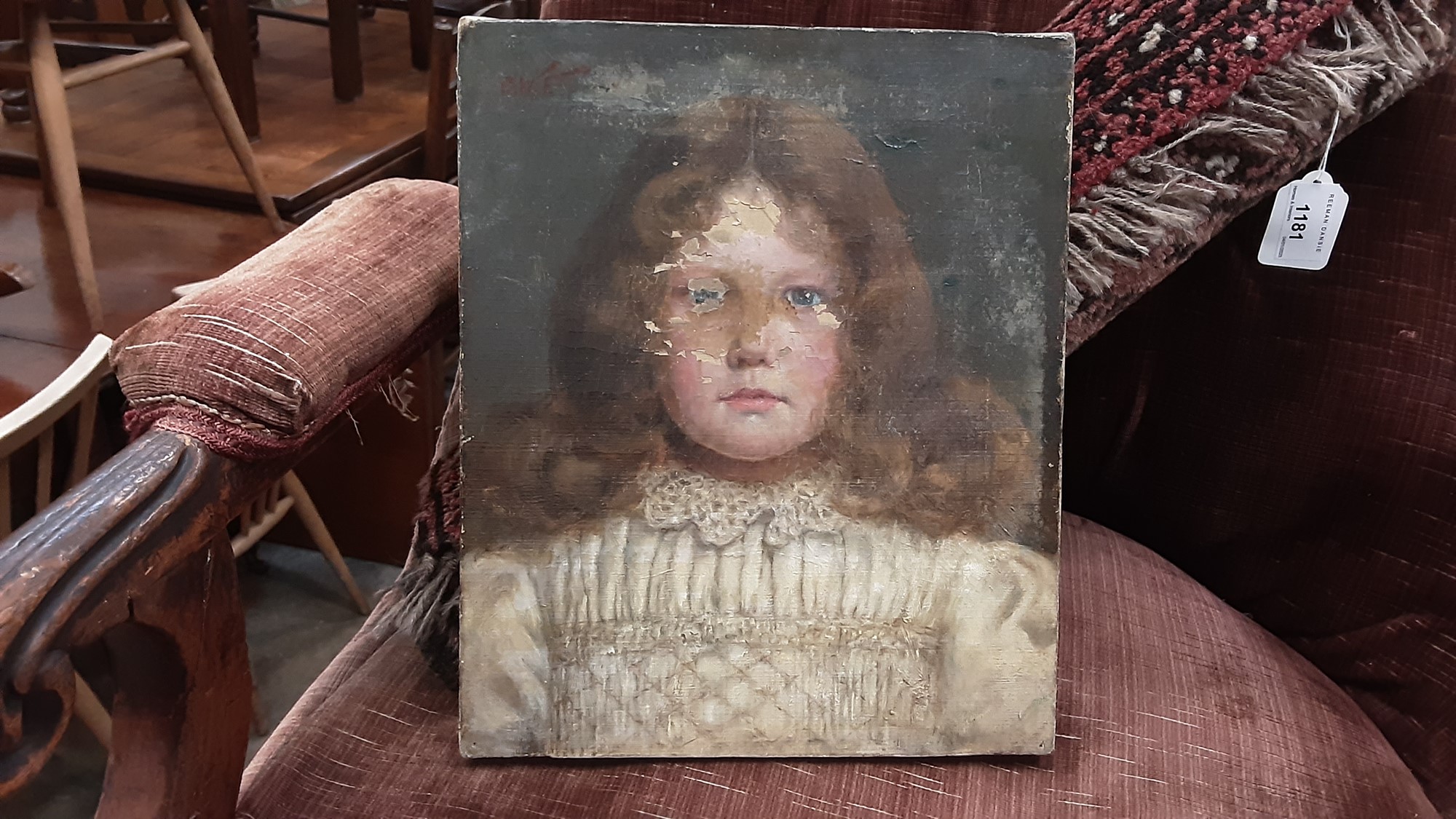 Lot 575 Four unframed oil paintings