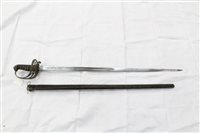 Lot 731 - George V Rifle Brigade Officers' sword with...