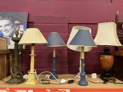 Lot 362 - Group of table lamps.