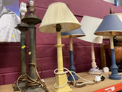 Lot 362 - Group of table lamps.