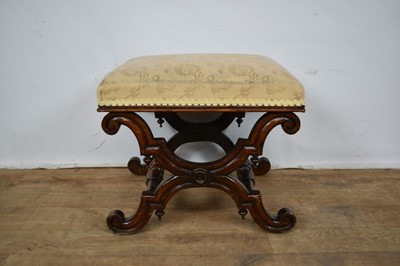 Lot 1344 - Victorian X-frame stool