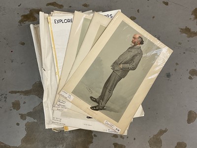 Lot 371 - Group of period Vanity Fair lithographic prints of notable figures by Spy, Ape and others, all 18.5cm x 31cm, individually wrapped (approximately