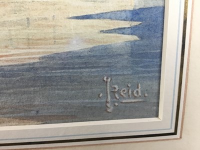 Lot 14 - Reid watercolour - H.M.S. Cricket on duty, Windbox Gorge, Upper Yangtze River, signed