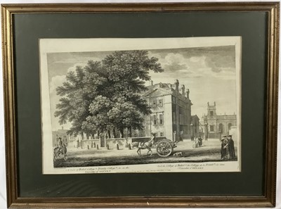 Lot 111 - Two Oxford college prints - Trinity College, signed Edward Ardizzone and one other both framed