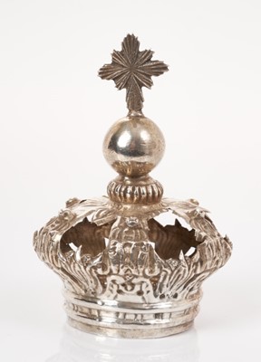 Lot 222 - 19th century Italian silver Madonna's crown