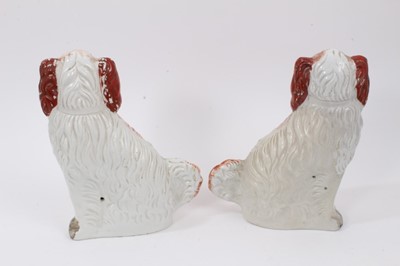 Lot 65 - Pair of Staffordshire poodles