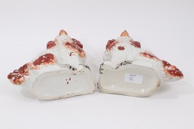 Lot 65 - Pair of Staffordshire poodles