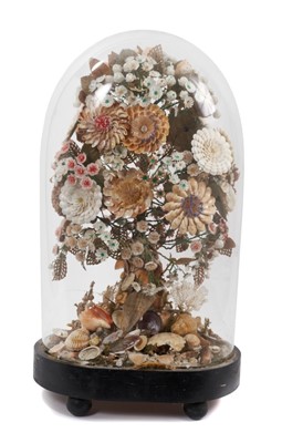 Lot 828 - Good Victorian shell sculpture