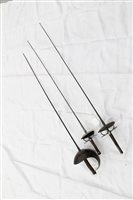 Lot 733 - Late 19th century fencing foil with bowl guard...