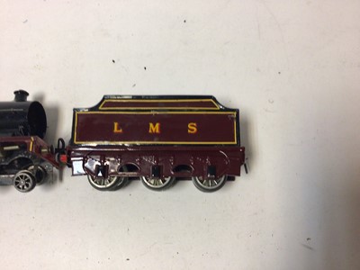 Lot 75 - Bassett-Lowke O gauge three rail LMS 4-4-0 tender locomotive 1036, (repainted) in wooden carrying case