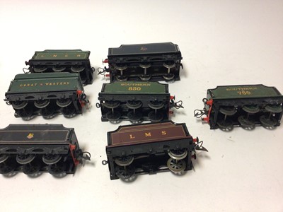 Lot 76 - Railway O gauge selection of unboxed locomotives including 0-4-0 Hornby three rail 1368, LNER 460, 4-4-0 Beyer & Peacock & Co