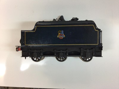 Lot 76 - Railway O gauge selection of unboxed locomotives including 0-4-0 Hornby three rail 1368, LNER 460, 4-4-0 Beyer & Peacock & Co