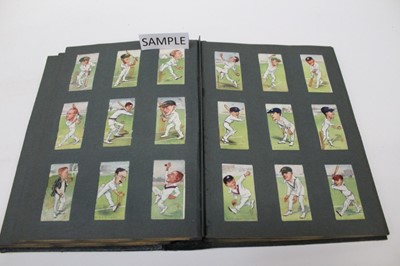 Lot 1494 - Collection of early cigarette cards in wicker hamper