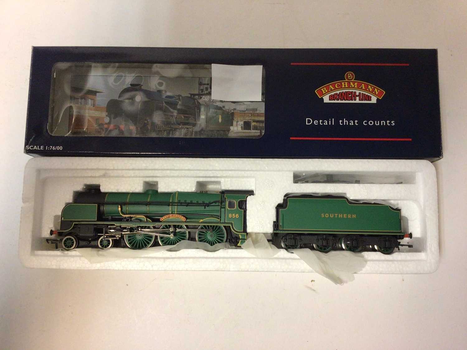 Lot 169 - Bachmann OO gauge locomotives including LNER Garter Blue with valances 4-6-2 Gresley A4 'Mallard' tender lcomotive 4468, boxed 31-952, Southern green 4-6-0 Lord Nelson Class 'Lord St Vincent' tende...