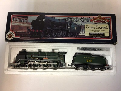 Lot 169 - Bachmann OO gauge locomotives including LNER Garter Blue with valances 4-6-2 Gresley A4 'Mallard' tender lcomotive 4468, boxed 31-952, Southern green 4-6-0 Lord Nelson Class 'Lord St Vincent' tende...