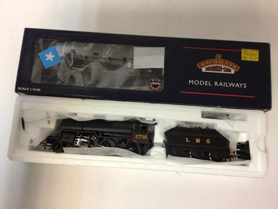 Lot 170 - Bachmann OO gauge locomotives including SR lined green 2-6-0 N Class tender locomotive 1821, boxed 32-153A, LMS lined black 2-6-0 Crab tender locomotive 2715, boxed 32-178 and BR lined black Late C...