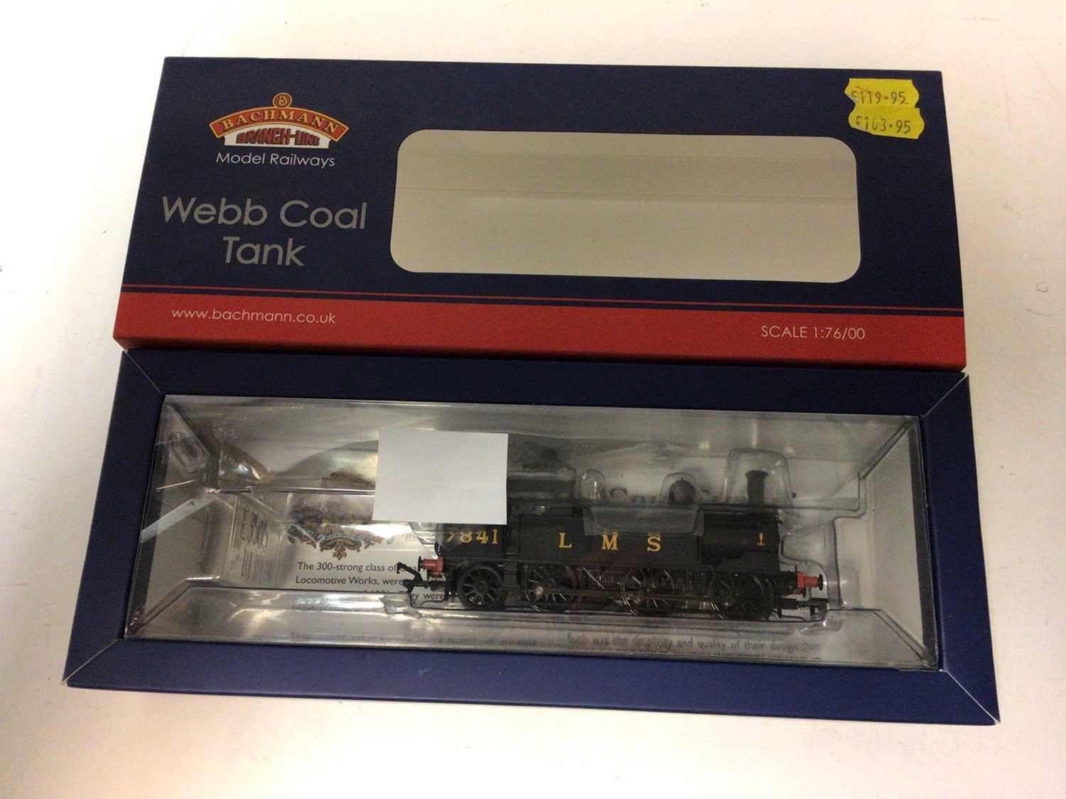 Lot 172 - Bachmann OO gauge locomotives including BR lined green Late Crest 2-6-2 Standard Class 3MT Tank 82030, boxed 31-976A, LMS black 0-6-2 LNWR Webb Coal Tank 7841, boxed 35-051, LMS black 0-6-0 3F Jint...