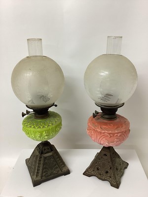 Lot 15 - Two oil lamps