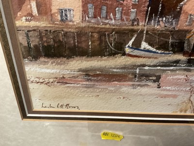 Lot 153 - Leslie L Hardy Moore (1907-1997), watercolour and bodycolour, Broadland scene
