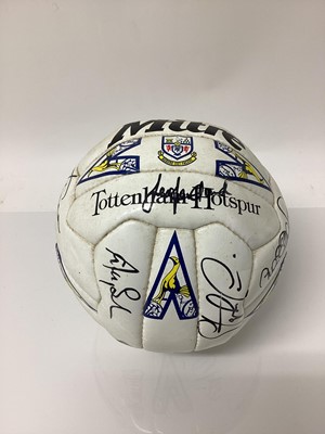 Lot 19 - Tottenham Hotspur football, signed by the squad including Gary Lineker and others