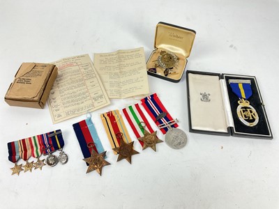 Lot 484 - Second World War and later Mentioned in Despatches medal group comprising 1939 - 1945 Star, Africa Star, Italy Star, War medal with M.I.D.