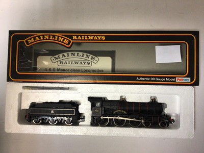 Lot 186 - Mainline OO gauge locomotives including BR black  4-6-0 Manor Class 'Erlestoke Manor' tender locomotive 7812, boxed 37-079, LMS Maroon 4-6-0 Jubilee 5XP Class 'Leander' tender locomotive 5690, boxe...