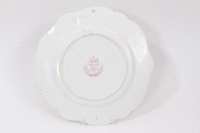 Lot 83 - A Chamberlain's Worcester armorial plate