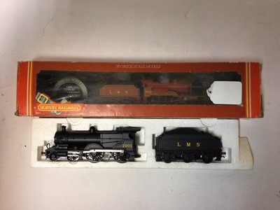 Lot 206 - Hornby OO gauge locomtoives including LMS Black  4-4-0 Compound Class 4P tender locomotive 1001, boexed R376, BR Blue with yellow ends Co-Co Class 47 Diesel  47568, boxed R404, BR Green Bo-Bo Class...