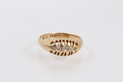 Lot 436 - Three Victorian 18ct gold dress rings