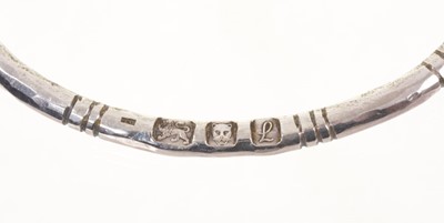 Lot 439 - Silver choker necklace by Michael Bolton