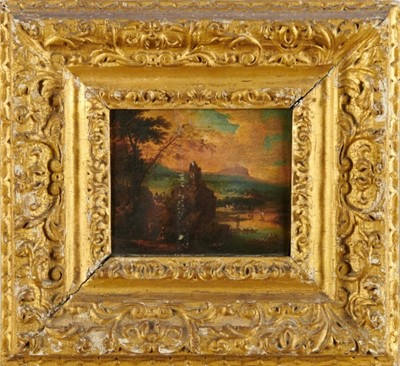 Lot 1094 - Attributed to Robert Griffier (1688-1760) oil on panel, fantastical landscape