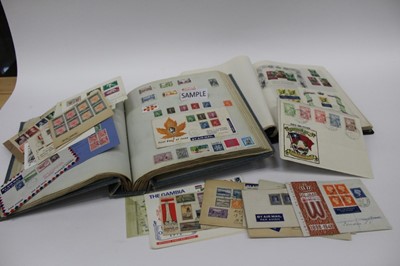 Lot 1436 - Stamp Collection including GB FDCs, booklets, world issues include India Gandi set to 10 rupees on airmail cover.