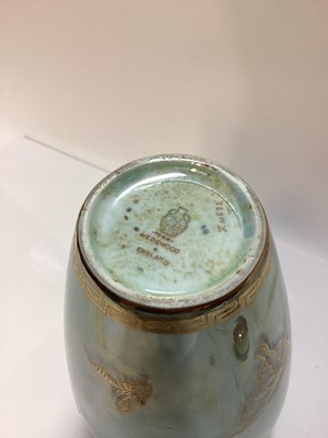 Lot 1103 - Wedgwood butterfly lustre vase and cover