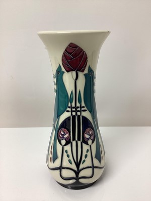 Lot 12 - Moorcroft pottery Talwin vase, dated 2014, 20.5cm high, boxed