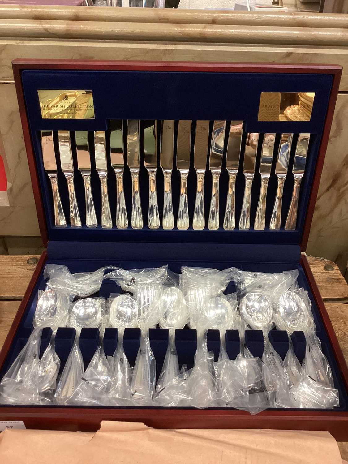 Lot 37 - Viners The Parish Collection canteen of silver plated cutlery