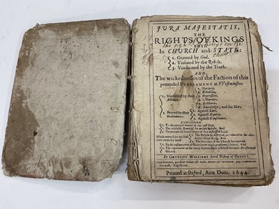 Lot 1763 - Jura Majestatis, The Rights of Kings both in Church and State, Gryffith Williams, 1644