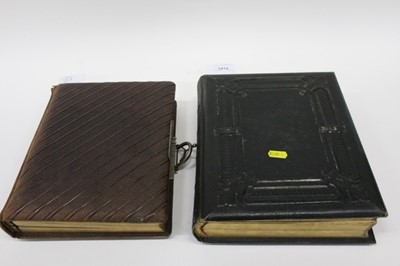 Lot 1419 - Two Victorian photograph albums
