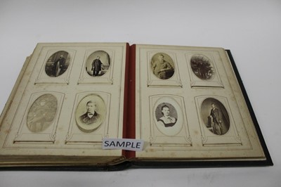 Lot 1419 - Two Victorian photograph albums